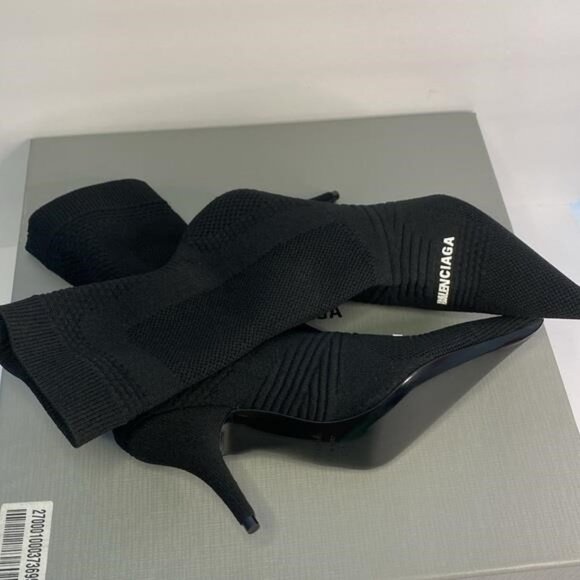 Balenciaga Women’s Knife 20 Knit High Heel Booties–Sleek, Sharp, and Chic!” - Picture 14 of 14